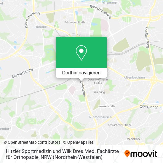 Hitzler Sportmedizin und Wilk Dres.Med. Fachärzte für Orthopädie Karte