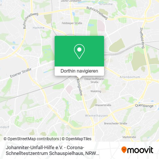 Johanniter-Unfall-Hilfe e.V. - Corona-Schnelltestzentrum Schauspielhaus Karte