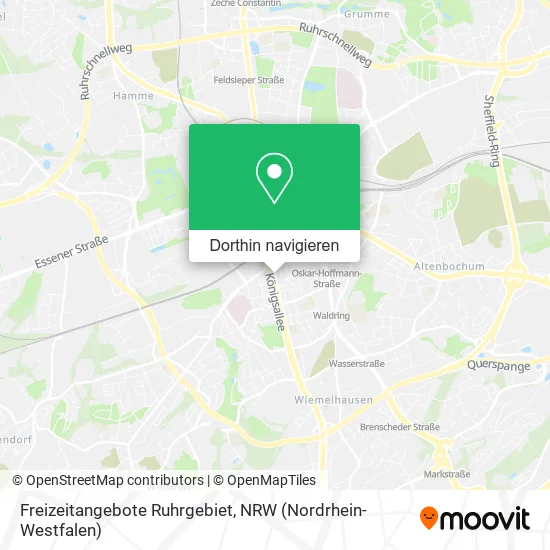 Freizeitangebote Ruhrgebiet Karte