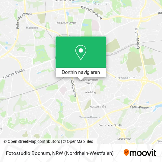Fotostudio Bochum Karte