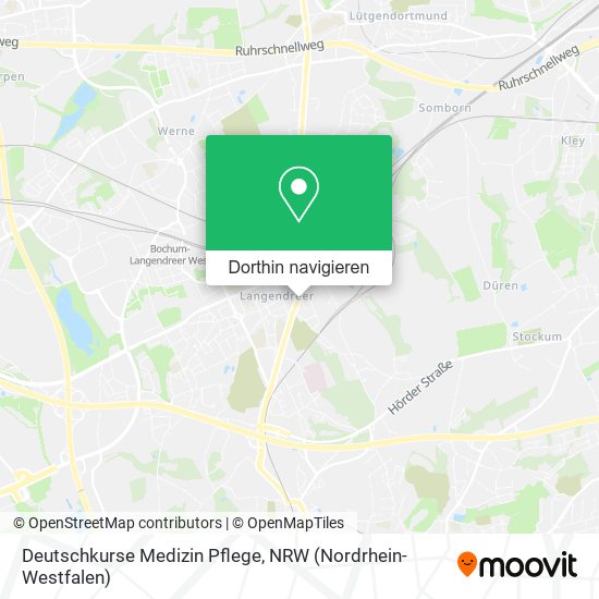 Deutschkurse Medizin Pflege Karte