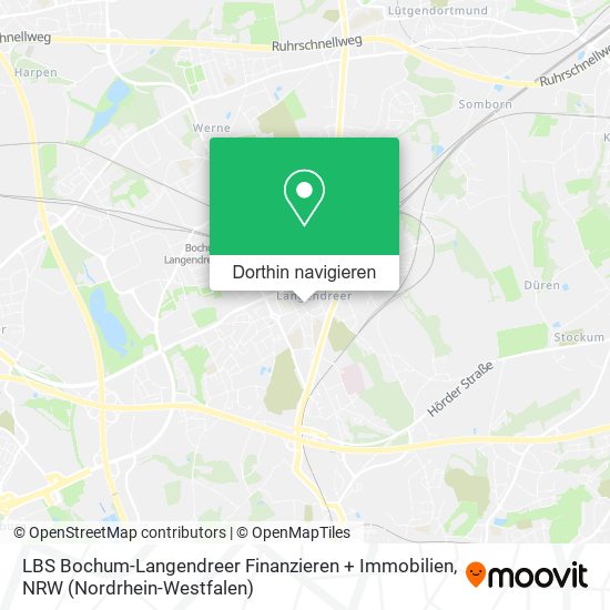 LBS Bochum-Langendreer Finanzieren + Immobilien Karte