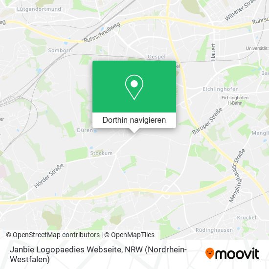 Janbie Logopaedies Webseite Karte