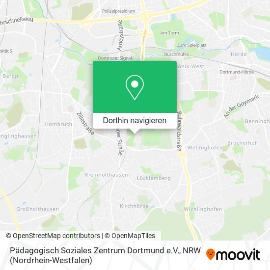 Pädagogisch Soziales Zentrum Dortmund e.V. Karte