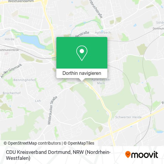 CDU Kreisverband Dortmund Karte
