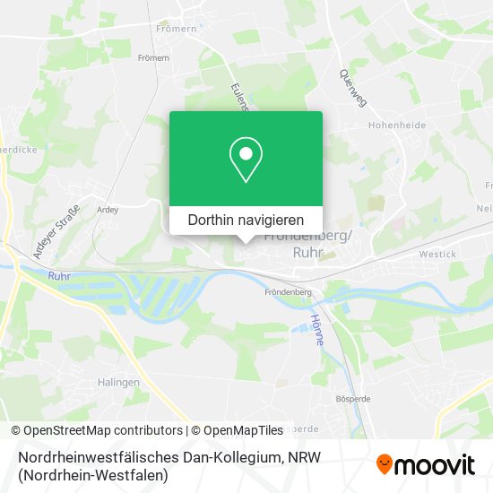 Nordrheinwestfälisches Dan-Kollegium Karte