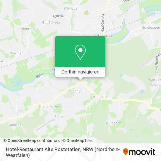 Hotel-Restaurant Alte Poststation Karte