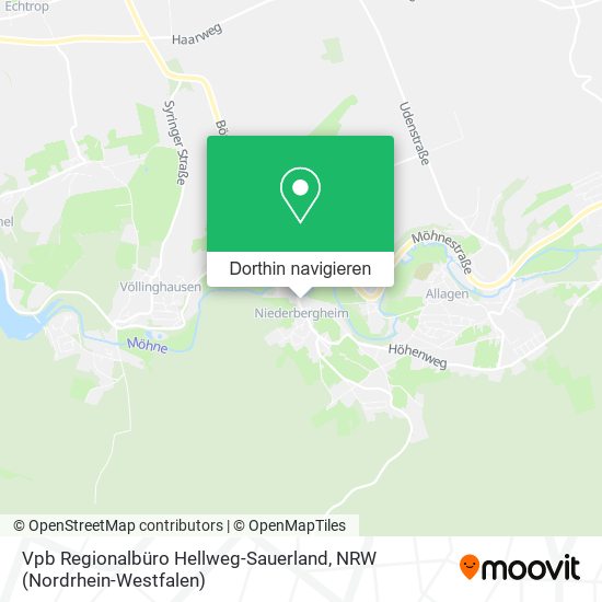 Vpb Regionalbüro Hellweg-Sauerland Karte
