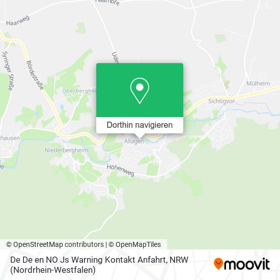 De De en NO Js Warning Kontakt Anfahrt Karte
