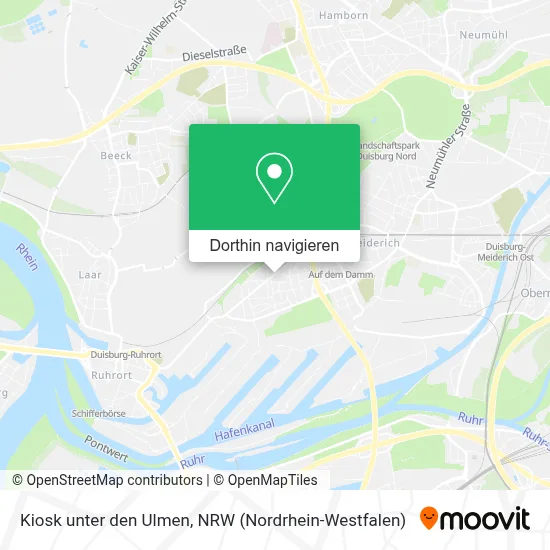 Kiosk unter den Ulmen Karte