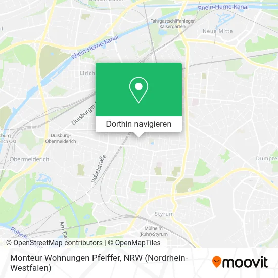 Monteur Wohnungen Pfeiffer Karte