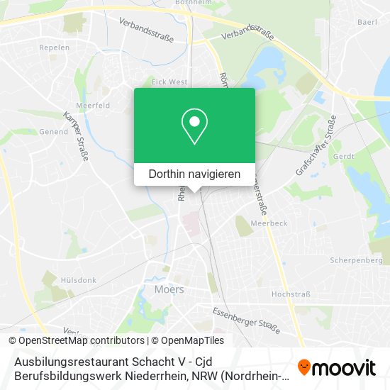 Ausbilungsrestaurant Schacht V - Cjd Berufsbildungswerk Niederrhein Karte