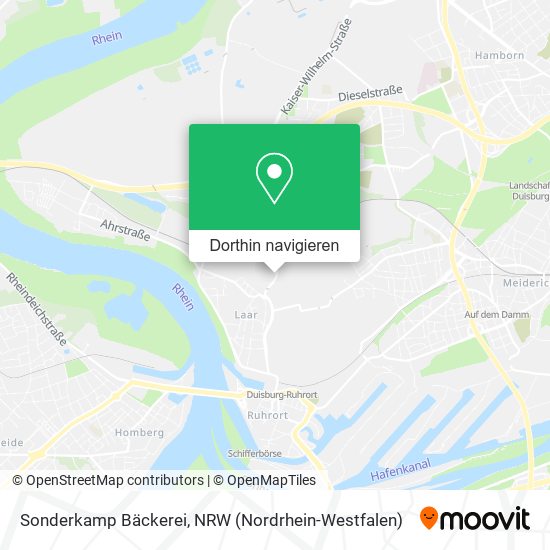Sonderkamp Bäckerei Karte
