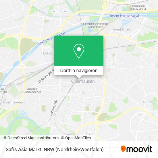 Safi's Asia Markt Karte