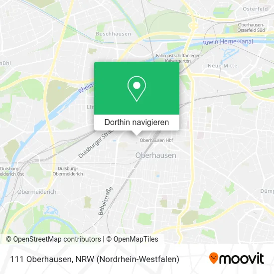 111 Oberhausen Karte