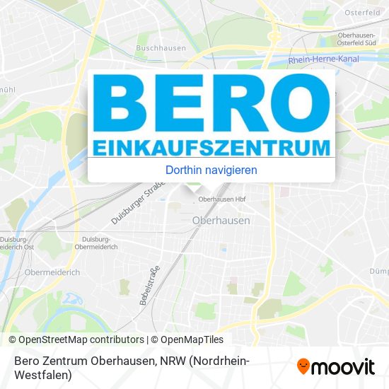 Bero Zentrum Oberhausen Karte