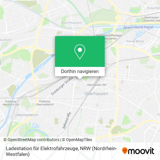 Ladestation für Elektrofahrzeuge Karte