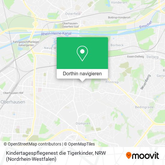 Kindertagespflegenest die Tigerkinder Karte