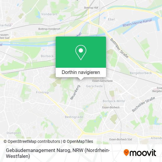 Gebäudemanagement Narog Karte