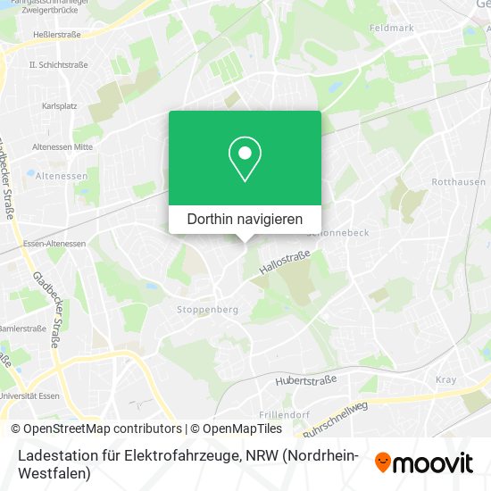 Ladestation für Elektrofahrzeuge Karte