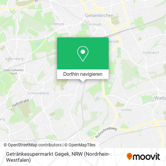Getränkesupermarkt Gegek Karte