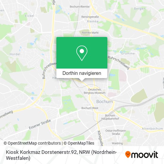 Kiosk Korkmaz Dorstenerstr.92 Karte