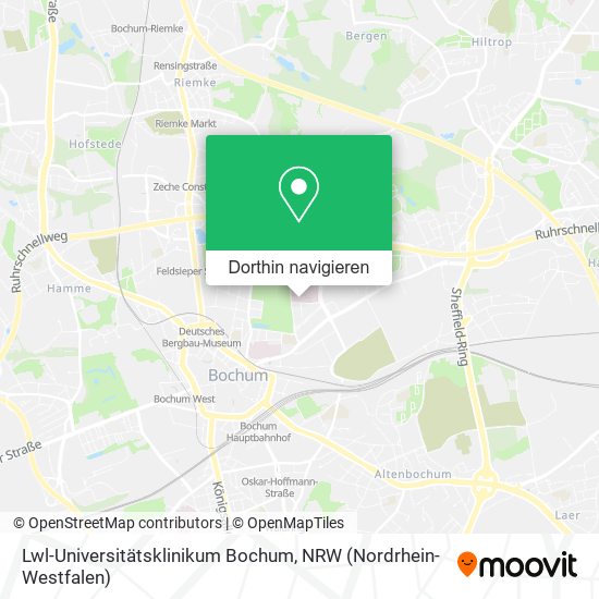 Lwl-Universitätsklinikum Bochum Karte
