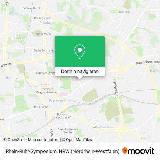 Rhein-Ruhr-Symposium Karte