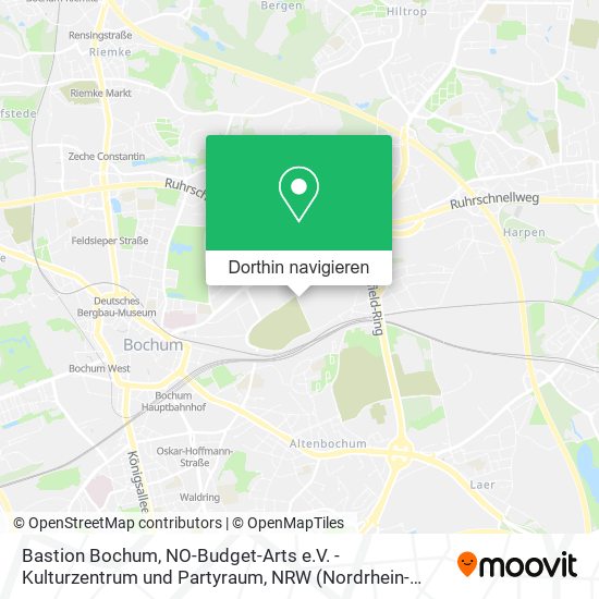Bastion Bochum, NO-Budget-Arts e.V. - Kulturzentrum und Partyraum Karte