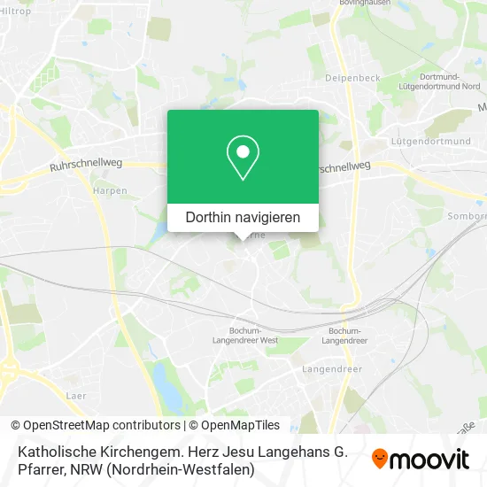 Katholische Kirchengem. Herz Jesu Langehans G. Pfarrer Karte