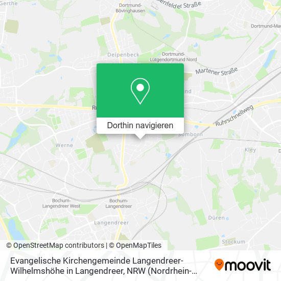 Evangelische Kirchengemeinde Langendreer-Wilhelmshöhe in Langendreer Karte