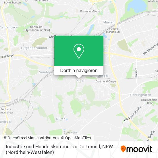 Industrie und Handelskammer zu Dortmund Karte