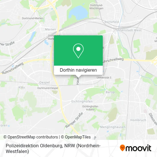 Polizeidirektion Oldenburg Karte