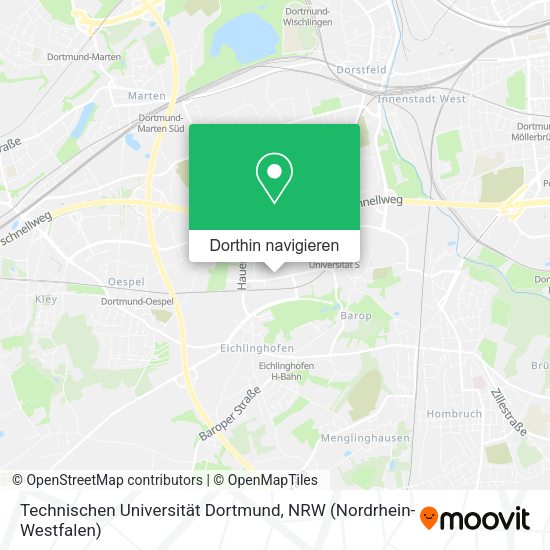 Technischen Universität Dortmund Karte