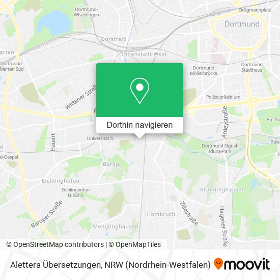 Alettera Übersetzungen Karte