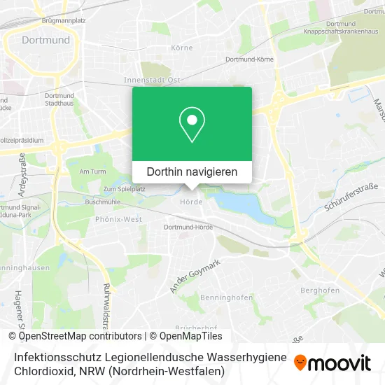 Infektionsschutz Legionellendusche Wasserhygiene Chlordioxid Karte