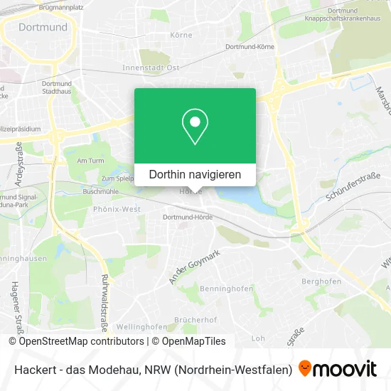 Hackert - das Modehau Karte