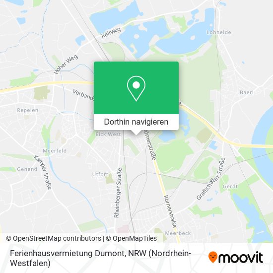 Ferienhausvermietung Dumont Karte