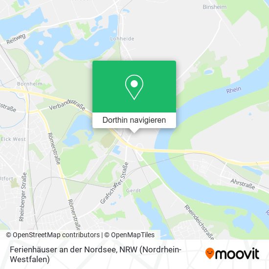 Ferienhäuser an der Nordsee Karte