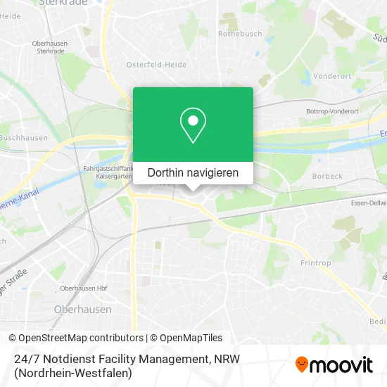 24 / 7 Notdienst Facility Management Karte