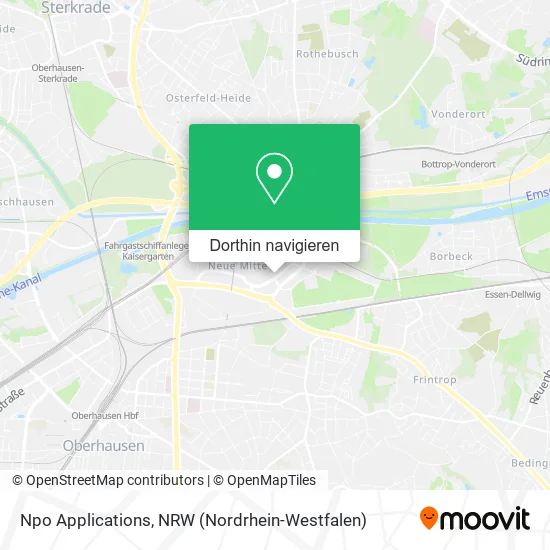 Npo Applications Karte