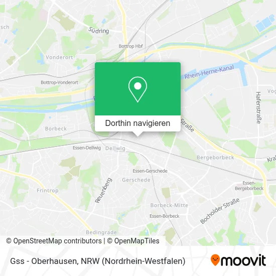 Gss - Oberhausen Karte