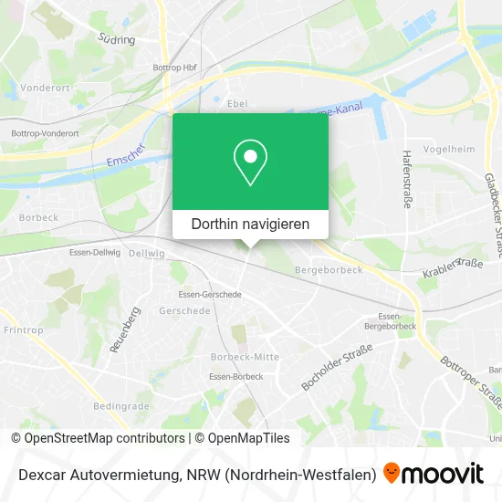 Dexcar Autovermietung Karte