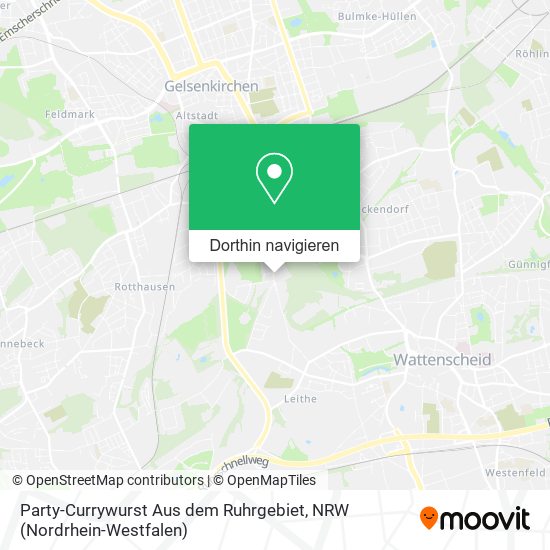 Party-Currywurst Aus dem Ruhrgebiet Karte