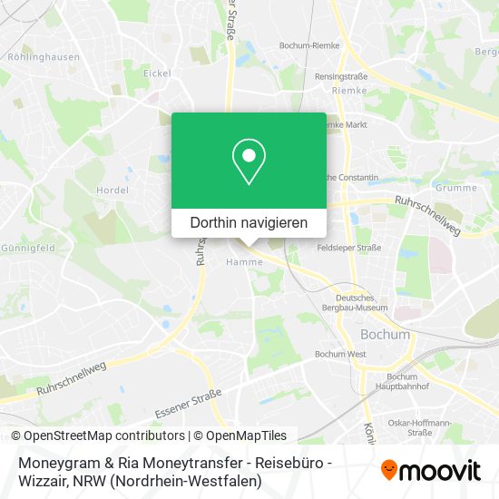 Moneygram & Ria Moneytransfer - Reisebüro -Wizzair Karte