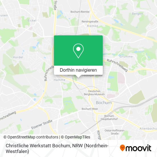Christliche Werkstatt Bochum Karte