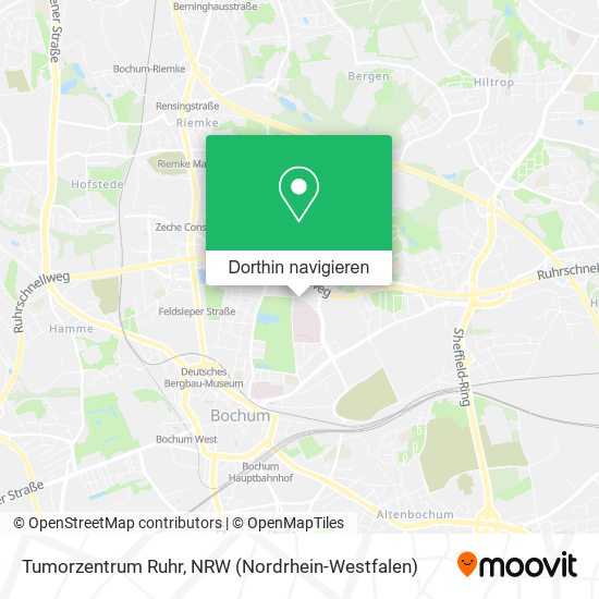 Tumorzentrum Ruhr Karte