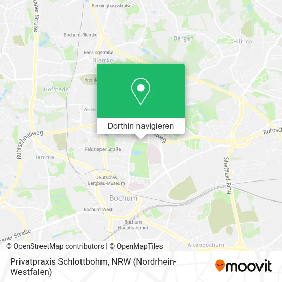 Privatpraxis Schlottbohm Karte