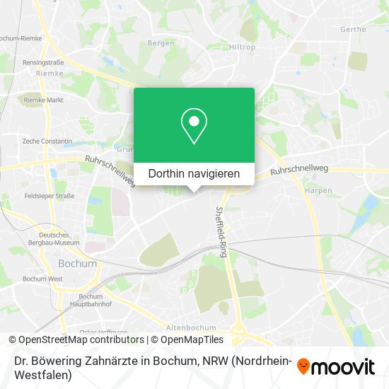 Dr. Böwering Zahnärzte in Bochum Karte