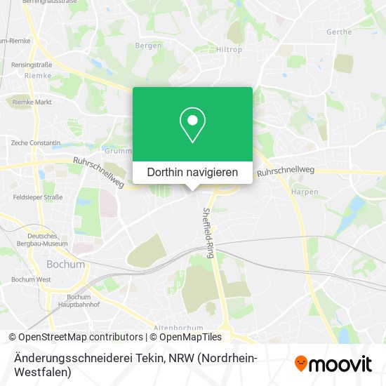 Änderungsschneiderei Tekin Karte